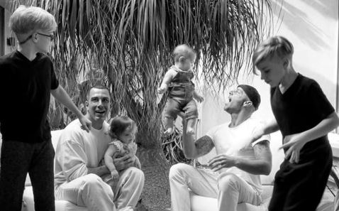 Dennis Yadiel Sanchez uncle Ricky Martin with ex-husband Jwan Yosef and kids during the pandemic